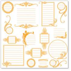 Orange Journaling Bits: click to enlarge