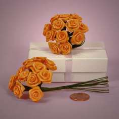  Bouquet of Orange Ribbon Roses: click to enlarge