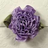  Purple Ribbon Carnations